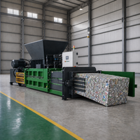 Presse à balles hydraulique horizontale PLC 750 kg/balle pour canettes en aluminium et ferraille d'aluminium