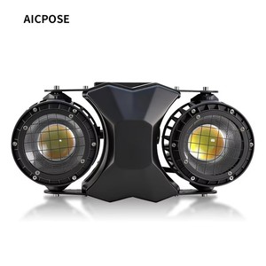 Lampu Audience COB 2in1 Tahan Air 2 Mata IP65 200W DMX <span class=keywords><strong>Blinder</strong></span> untuk Panggung Luar Ruangan, Konser, Pernikahan - Product Image 1