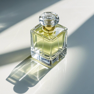 Etiqueta de paquete con logotipo personalizado, botella de Spray vacía Rectangular, botella de Perfume Original, <span class=keywords><strong>50Ml</strong></span>, 100Ml, botella de vidrio de Perfume transparente negra - Product Image 3