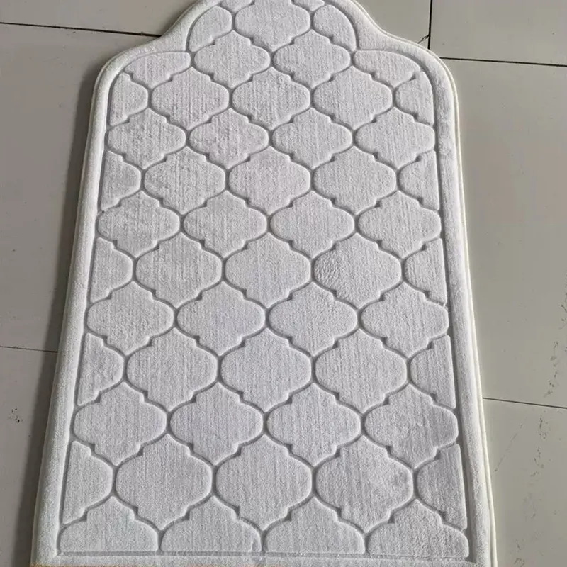 Tapete de seda macio ecológico para uso doméstico, tapete de oração para quarto infantil, cor sólida, padrão de espaço, fabricante chinês