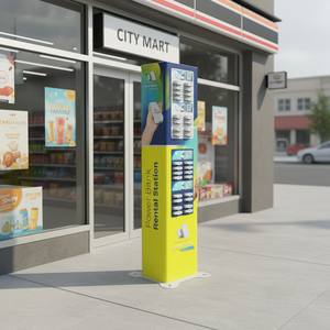 Estación de Alquiler de Baterías Compartidas Y2 Power EXO de 32 Ranuras con 32 Baterías para Uso Comercial, Máquina Expendedora de Carga - Product Image 1