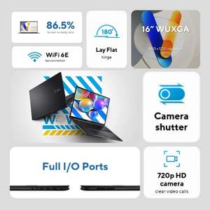    Portátil Vivobook 16 Wuxga, Intel Core I7 1355U, 16 GB de RAM, 512 GB SSD, Gráficos Iris Xe, Ligero, Portátil, para Estudiantes - Product Image 4