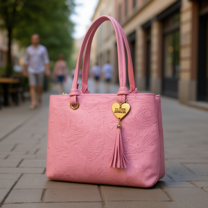 Bolso de Mano Rosa para Mujer Fana Kara con Borla Decorativa, Bordado, Cierre de Cremallera, Estilo Casual, Forma Rectangular, Material PU - Product Image 2