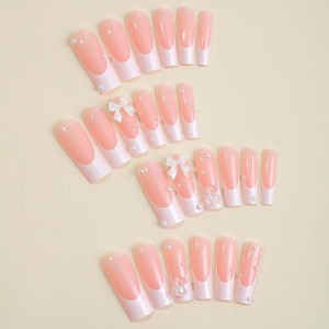 <span class=keywords><strong>Faux</strong></span> <span class=keywords><strong>ongles</strong></span> à presser 24 pièces en ABS avec colle <span class=keywords><strong>gel</strong></span>, brillants et pailletés, longs, forme cercueil carrée, style français, personnalisables avec logo <span class=keywords><strong>pour</strong></span> les doigts - Product Image 5