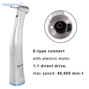 Equipo dental X25L 1:1 <span class=keywords><strong>contra</strong></span>ángulo pieza de mano de baja velocidad fibra óptica LED Quattro Botón de pulverización de agua interno anillo azul - Product Image 2