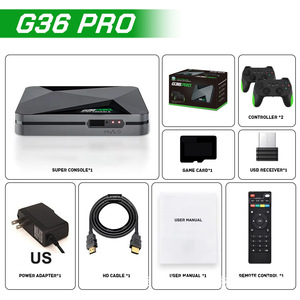 Consola de videojuegos Super Retro <span class=keywords><strong>GameBox</strong></span> G36 pro Game Box TV Box con más de 120000 videojuegos para SS/MAME/DC/NAOMI con mandos. - Product Image 5