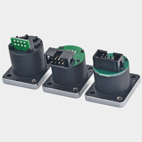 Coupleur étanche blindé à montage sur panneau prise RJ45 connecteur de prise réseau Ethernet extérieur avec en-tête IDC à angle droit