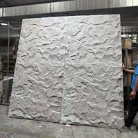 Panneaux muraux extérieurs en PU imitation pierre, revêtement décoratif en pierre de culture écologique anti-rayures pour projets commerciaux, fourniture directe usine