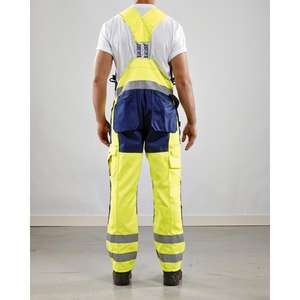 BLAKLADER - 260318603389C54 Peto con pechera de alta visibilidad Amarillo/Azul marino-EAN 7330509285831 ROPA DE TRABAJO DE LA HI-VIS - Product Image 3