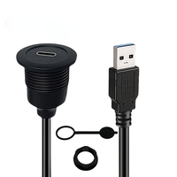 Cable de Extensión USB-C a Tipo-C 5A de Carga Rápida, Resistente al Agua, Transferencia de Datos 3.0 a 5Gbps, Macho a Hembra, 1m 2m, Blindado, para Computadora y Cámara