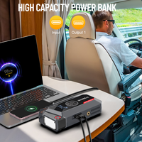 SHARMEAL Factory OEM&ODM Démarreur de Voiture 12V avec Batterie Externe et Compresseur d'Air Portable – Kit de Démarrage d'Urgence