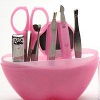 Coffret de manucure souvenir de mariage, ciseaux à ongles Apple et accessoires de beauté, cadeaux de fête, 9 pièces/coffret