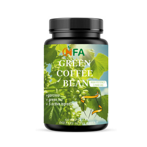 Venta caliente Granos de café verde Premium Control de peso Complejo Garcinia Cambogia Extracto de té verde Dieta a base de plantas naturales - Product Image 1