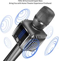 Mikrofon Karaoke Nirkabel Profesional Tosing G6Pro dengan Speaker Ganda 58mm 20W Suara Berkualitas Tinggi Portabel untuk Pesta Rumah dan Penggunaan KTV
