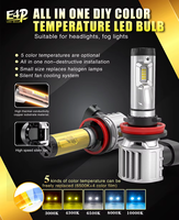 Plug and play éclairage de voiture E4P H8 H9 H11 9005 9006 6500K 10000K 8000K 4300K 3000K 6000LM ampoule de phare LED