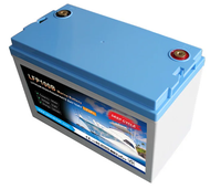 Baterai Lithium Deep Cycle LFP100B Berkualitas Tinggi, Kapasitas Tinggi, 12V 100AH, 3000 Siklus, 2100CCA untuk Penyimpanan Marine/Solar/RV