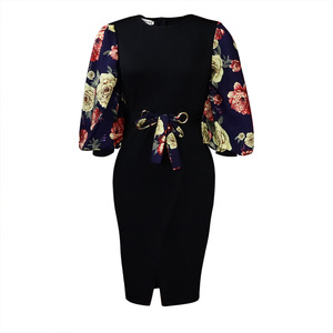 Falda de estilo africano para mujer, vestido de verano con estampado grande, estilo europeo y americano, 2022 - Product Image 6
