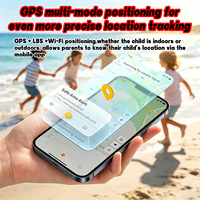 Montre connectée pour enfants avec navigation GPS 4G LTE, bouton SOS, appel bidirectionnel, fonction SOS d'urgence, suivi Wi-Fi et fonctions anti-perte