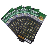 Billets de loterie à gratter personnalisés avec carton/carton double face, conception gratuite, impression CMYK, formes personnalisées
