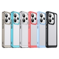 Prix usine Transparent Coloré Cadre étui clair Acrylique Tpu Hybride Mobile Couverture pour Xiaomi Redmi Note 14 4G étui De Protection