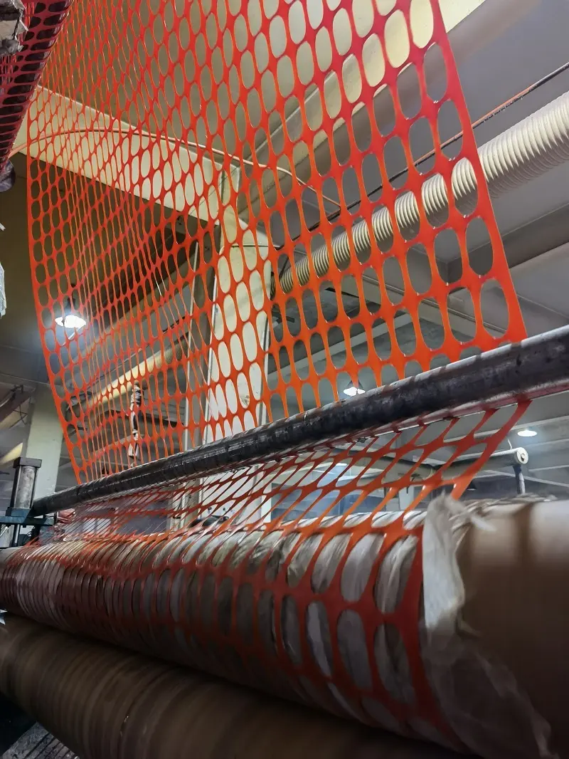 Clôture de sécurité en plastique orange/maille de sécurité orange