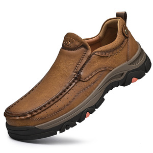 Mocassins en cuir PU rétro britanniques pour hommes, chaussures décontractées à semelle souple en caoutchouc - Product Image 6