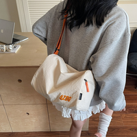 Sac messager imperméable à fermeture éclair, sac de voyage d'été léger unisexe avec sangle réglable, sac de facteur quotidien