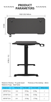 Kaecaor — meubles électriques à Esports, table de bureau réglable en hauteur pour ordinateur