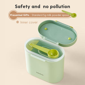 Boîte à lait en poudre pour bébé de 600 ml avec cuillère, en plastique sans BPA, réutilisable, distributeur de formule portable, boîte à collation - Product Image 3