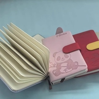 Cuadernos con Diseño de Panda Encantador, Diario Portátil de Cuero PU, Cuaderno A6 de Tapa Dura, Proveedor de Libretas Personalizadas