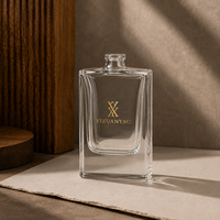 Flacons de parfum de luxe rechargeables de 50 ml de haute qualité avec boîte