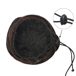 <span class=keywords><strong>Chignon</strong></span> synthétique tendance <span class=keywords><strong>avec</strong></span> pinces, élastiques ajustables, extension de <span class=keywords><strong>chignon</strong></span> lisse pour femme - Product Image 2