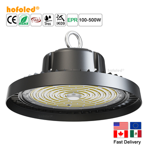 Lampes d'atelier et d'entrepôt à <span class=keywords><strong>LED</strong></span> à haut rendement lumineux, à intensité variable et CCT sélectionnable, livraison rapide, 100W 150W 200W, type UFO / High Bay - Product Image 1