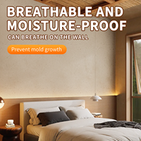 Peinture artistique en pierre de calcaire liquide, non toxique, imperméable, sans joint, finition mate, revêtement mural intérieur de qualité supérieure
