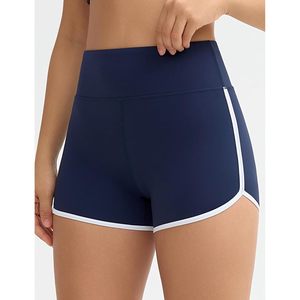 Shorts Deportivos de Cintura Alta para Mujer FOXA, Transpirables, con Corte Delfín, Elásticos, para Yoga, Ajustados, de Poliéster Sólido - Product Image 4