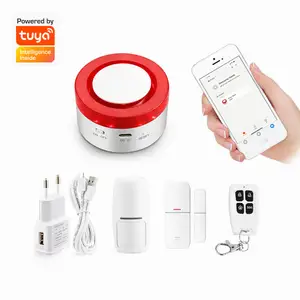 Wholesale Tuya Smart pir motion detector door sensor alarm120dB siren smart home security alarm system devices PST-H1