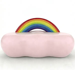 Y705 Colorful Rainbow Cloud Modern Waterproof Multi-Functional Outdoor Waiting Bench for Mall School Park & Public Areas - Product Image 5