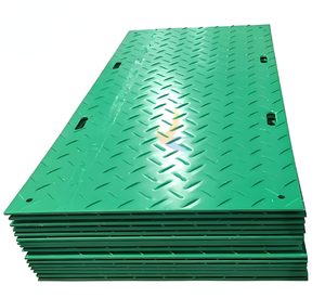 Tampon de pavage HDPE/UHMW PE face anti-dérapant résistant à l'usure étanche tampon de Protection de chaussée temporaire pour garages gymnases sous-sols - Product Image 1