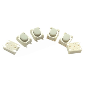 3*4*2.5mm <strong>Tact</strong> <strong>Switch</strong> <strong>SMD</strong> White Head <strong>Micro</strong> <strong>Switch</strong> For Electronic Cigarette - Product Image 1