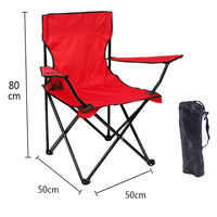 Chaise de dossier Portable Camping de loisirs avec accoudoir chaise de plage Camping chaise pliante extérieure