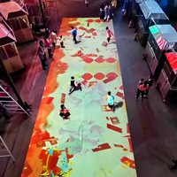 Système de cartographie par projection de sol interactif Visuels 3D Intégration sonore Activations de marque immersives