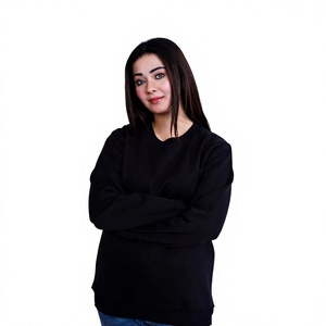Fabricant professionnel de sweat-shirts pour femmes, sweat-shirt en molleton doux à col rond, broderie personnalisée, vêtements décontractés en gros - Product Image 1