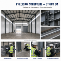 Bâtiment d'entrepôt à structure métallique pour centre de distribution logistique et projet de cour d'entreposage