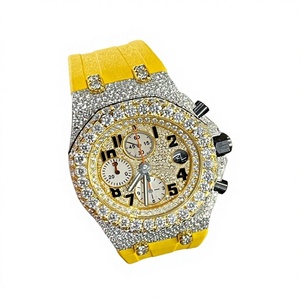 Reloj de Acero Inoxidable con Diamantes Moissanite, Estilo Hip Hop, Precio Directo de Fábrica, Regalo de Compromiso - Product Image 1