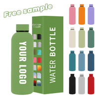 Bouteille d'eau de sport promotionnelle en acier inoxydable 500ml 750ml 1L bouteille d'eau potable pour les entreprises