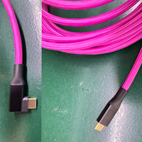Kabel Tethering USB C Terbaik 16.5FT 4K 60Hz 20Gbps Jalinan Nilon untuk Kamera & Komputer-///MacBook