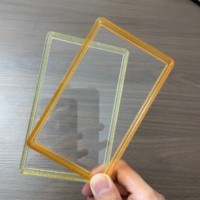 Protection anti-rayures pour cartes gradées PSA : Étui transparent en acrylique avec dos rigide et manchon en TPU dégradé pour cartes à collectionner