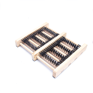 Brosse à chaussures en bois, <span class=keywords><strong>paillasson</strong></span>, brosse de nettoyage durable, brosse à chaussures pour l'extérieur, grattoir pour nettoyer les chaussures de cheval - Product Image 1