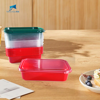 Boîtes d'emballage rectangulaires en plastique PET de qualité alimentaire 0,3 mm pour biscuits, gâteaux, pâtisseries, sushis et salades, avec couvercle plat, vente en gros usine, acceptation des commandes.