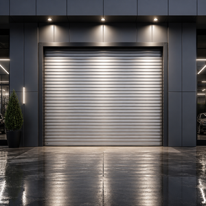 Porte à enroulement étanche pour lavage de voitures, en alliage d'aluminium, résistante aux intempéries - Product Image 1
